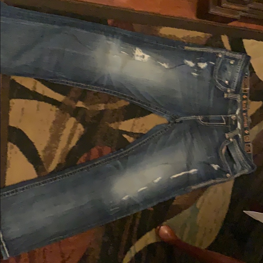 rock revival  mens zed straight jeans  38/30